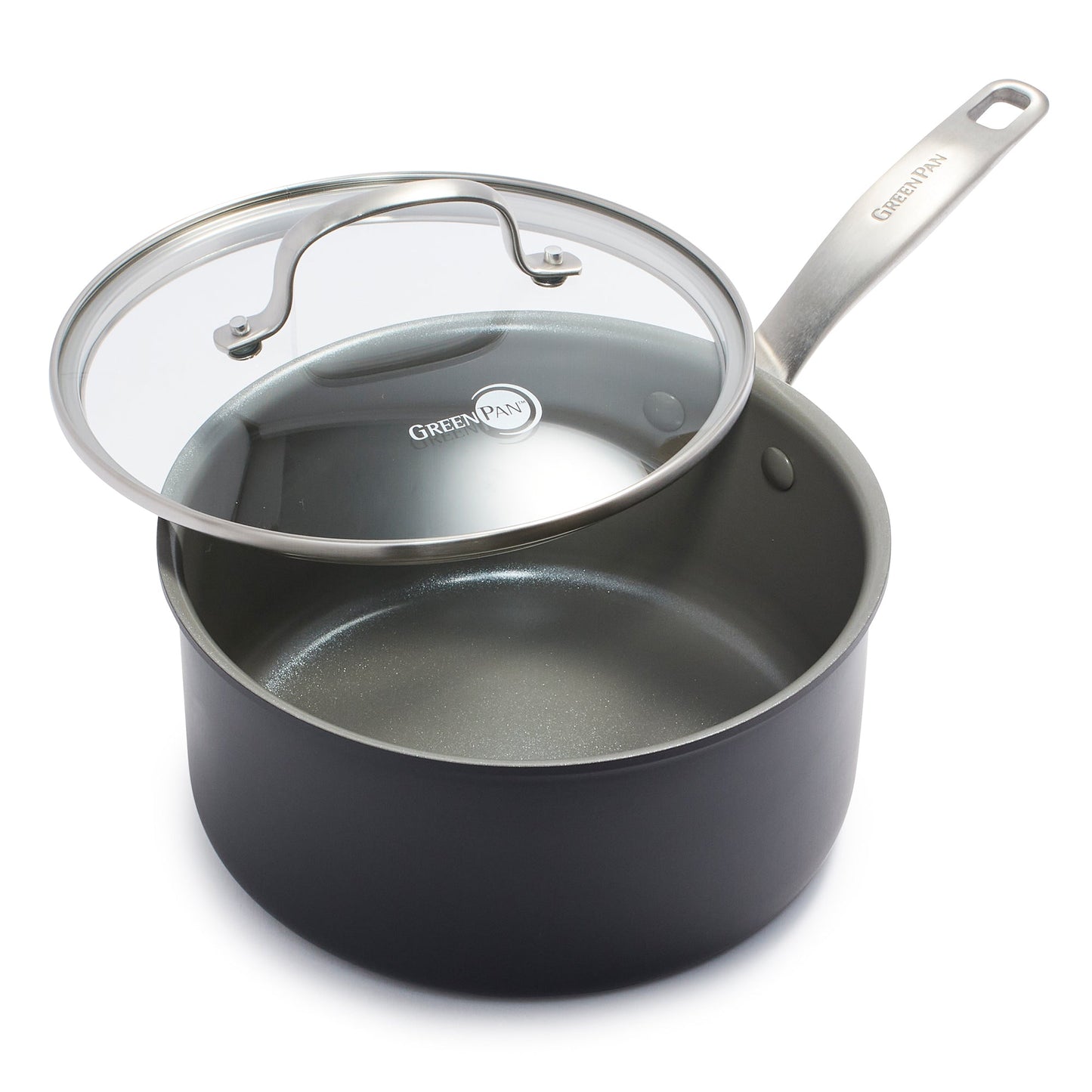 Chatham Nonstick. Ceramic Sauce Pan with Lid. 3 qt