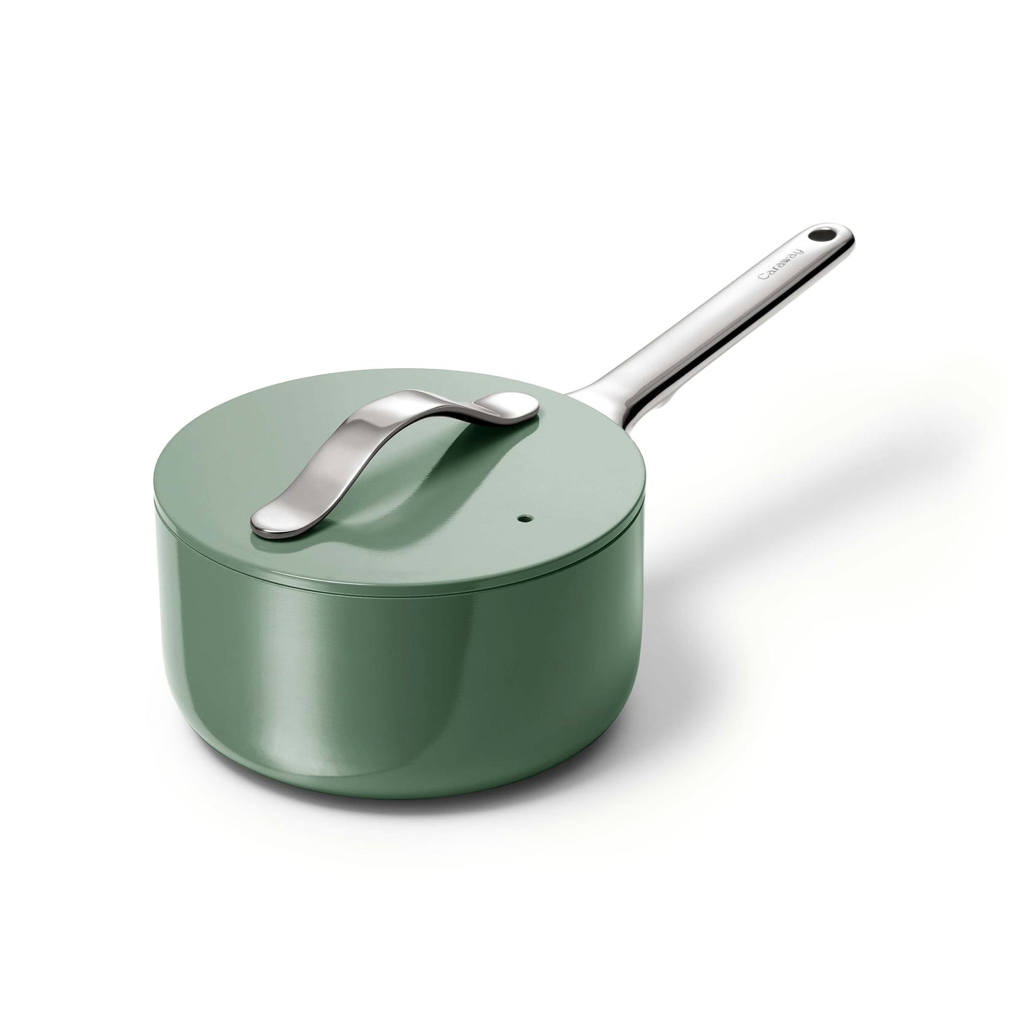 Ceramic Sauce Pan with Lid. 1.75 qt