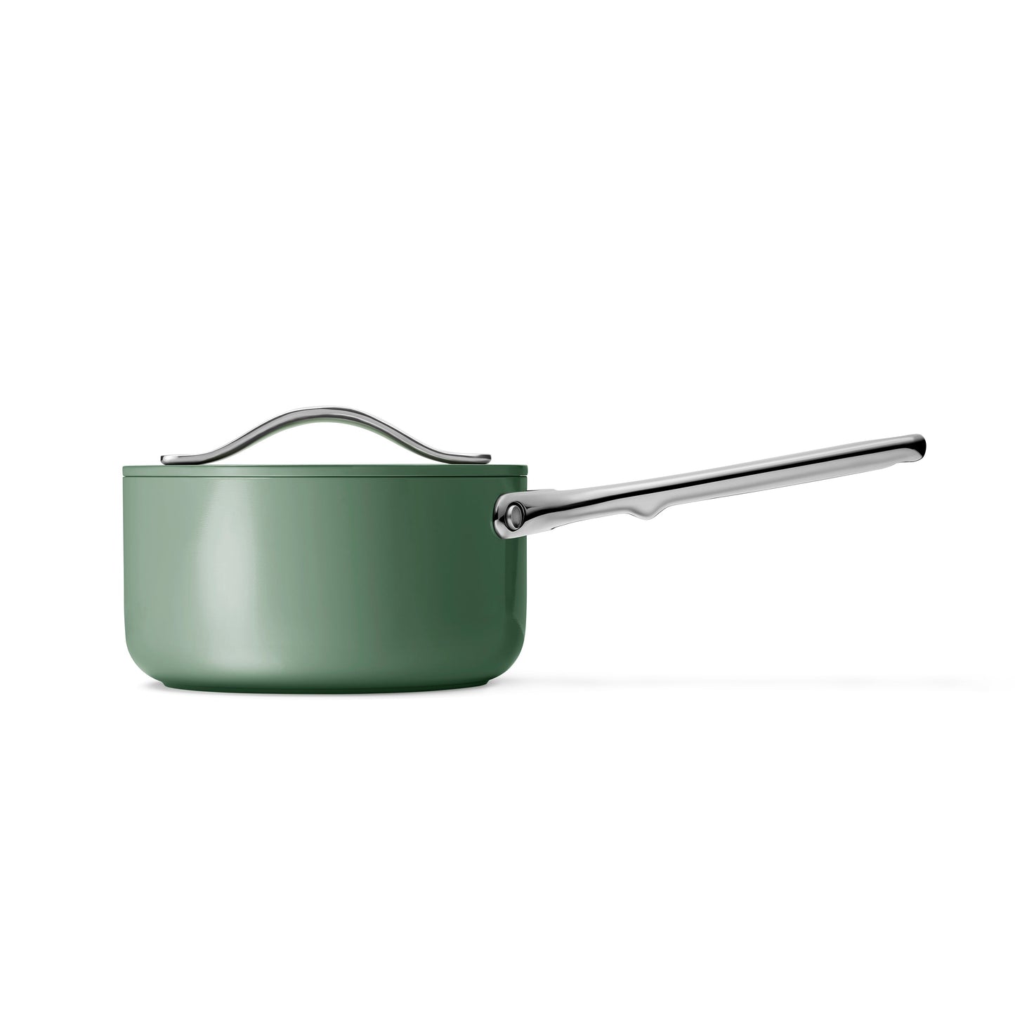 Ceramic Sauce Pan with Lid. 1.75 qt