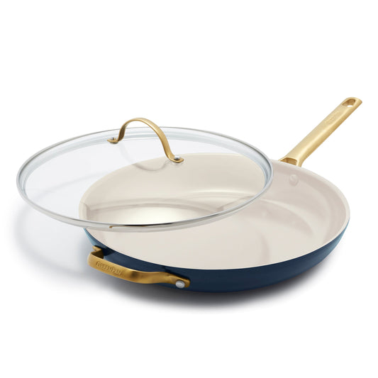 Reserve Ceramic. Nonstick Fry Pan with Lid. 12