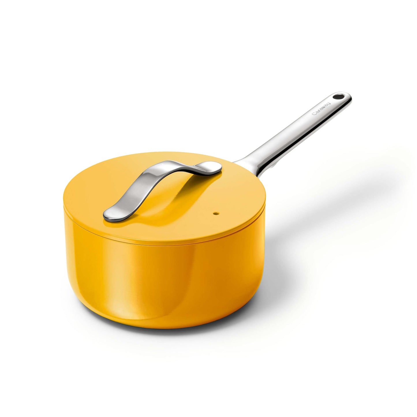 Ceramic Sauce Pan with Lid. 1.75 qt