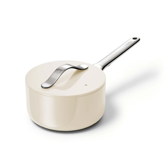 Ceramic Sauce Pan with Lid. 1.75 qt